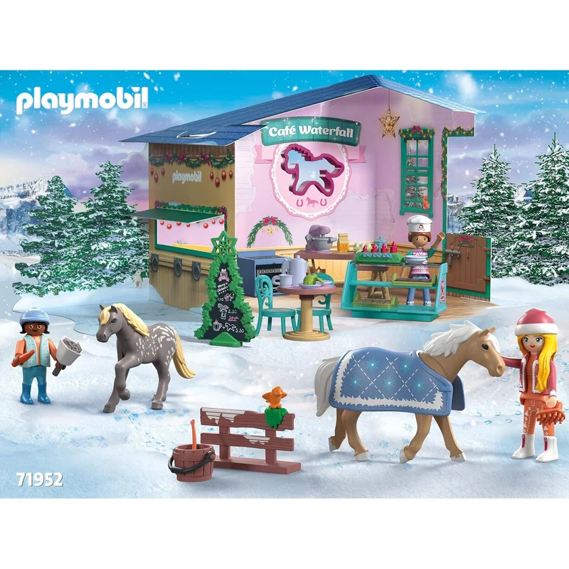 Playmobil 71952 Christmas Baking at the Rider Cafe - Children's Toy Advent Calendar