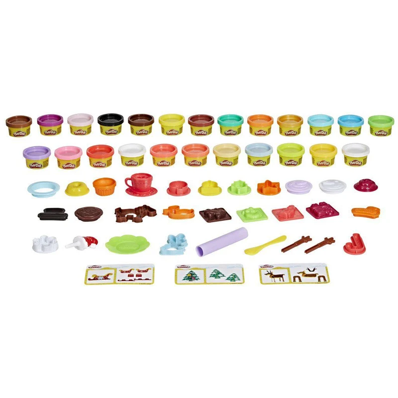 Play-Doh Christmas Advent Calendar with 24 Cans and 28 Fun Tools for Kids