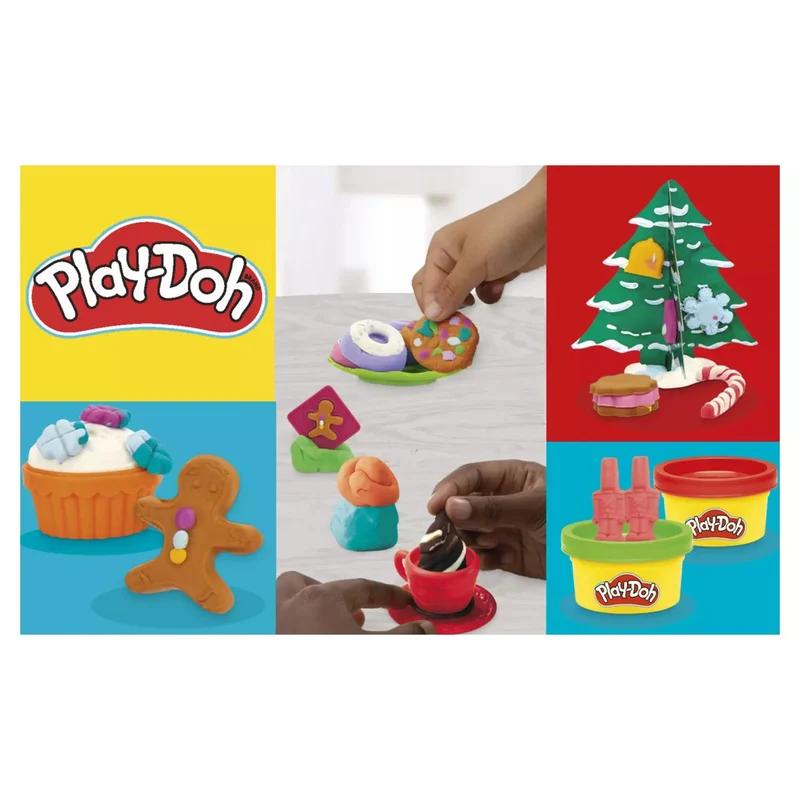 Play-Doh Christmas Advent Calendar with 24 Cans and 28 Fun Tools for Kids