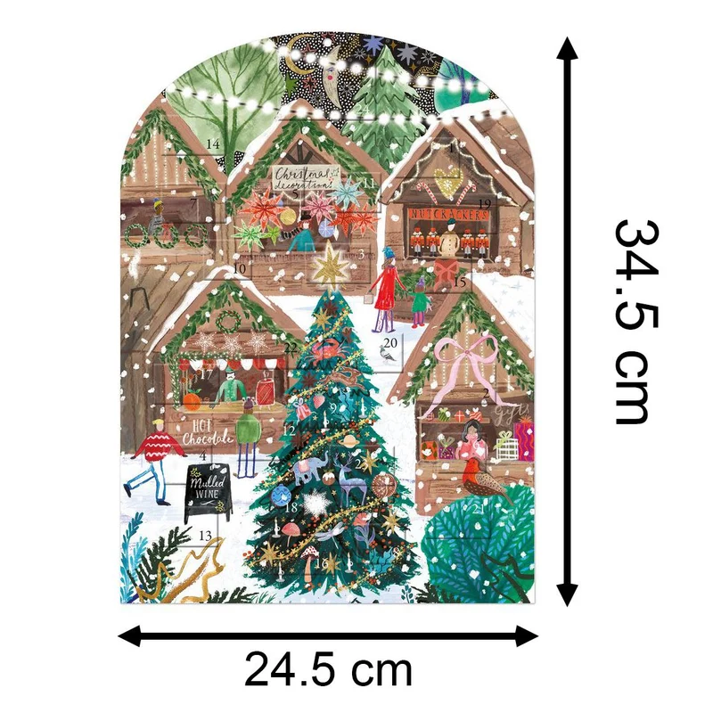 Christmas Market Advent Calendar | Traditional Christmas Advent Calendar