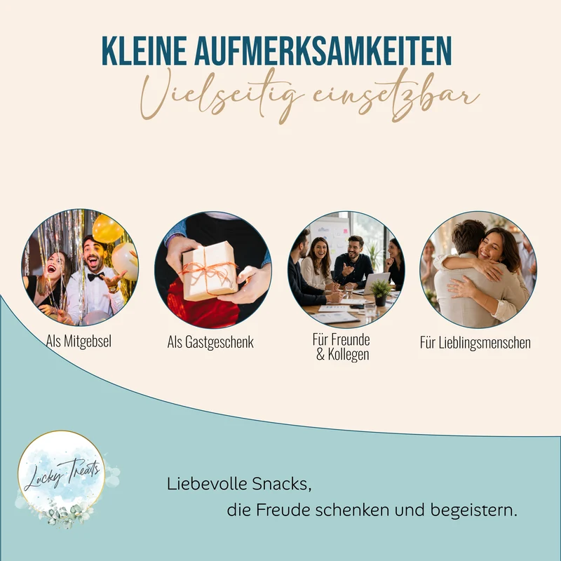 Glückskekse Schön, dass es dich gibt, Karamell-Zimt, 25 Stück
