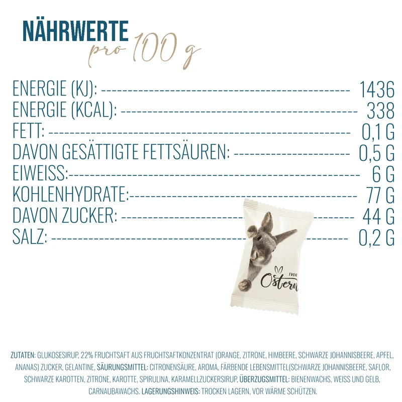 Glückskekse Ostern, Weiß, 25 Stück fürs Osternest