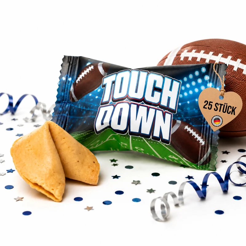 Glückskekse Superbowl Touchdown, Salted Caramel, 25 Stück