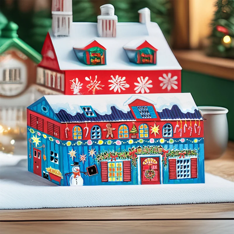 Santa’s North Pole Workshop Pop-Up Advent Calendar, 3D Christmas Advent Calendar