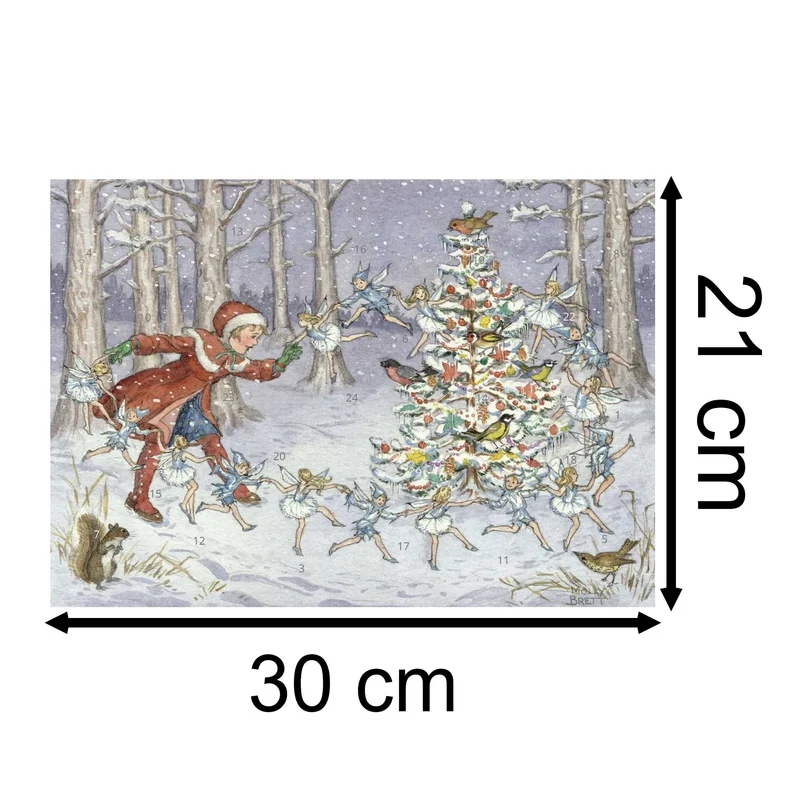 Snow Fairies Christmas Advent Calendar | Traditional Picture Advent Calendar