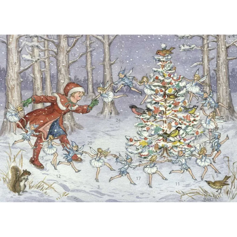 Snow Fairies Christmas Advent Calendar | Traditional Picture Advent Calendar