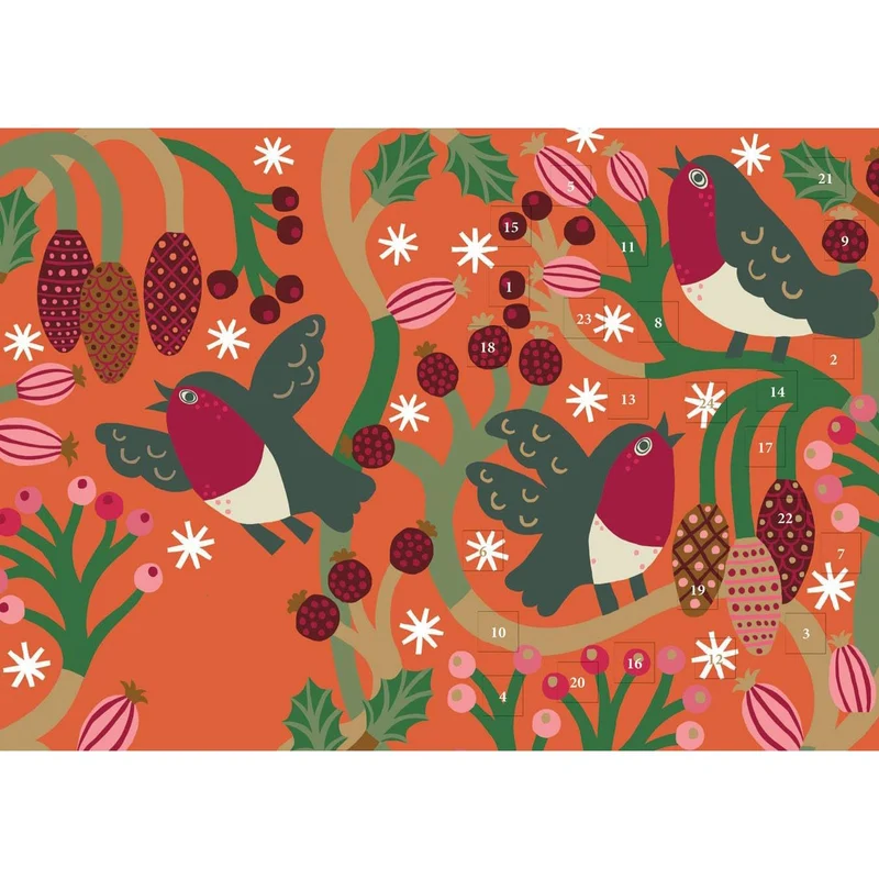Christmas Chorus Advent Calendar Greetings Card | Christmas Advent Calendar