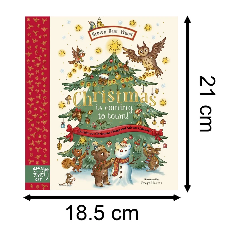 Brown Bear Wood Advent Book | Christmas is Coming to Town! Advent Calendar Book