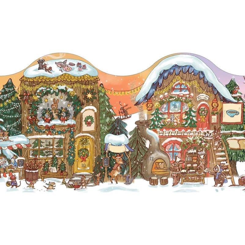 Brown Bear Wood Advent Book | Christmas is Coming to Town! Advent Calendar Book