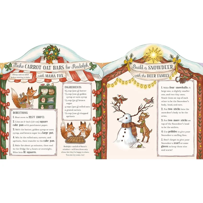 Brown Bear Wood Advent Book | Christmas is Coming to Town! Advent Calendar Book