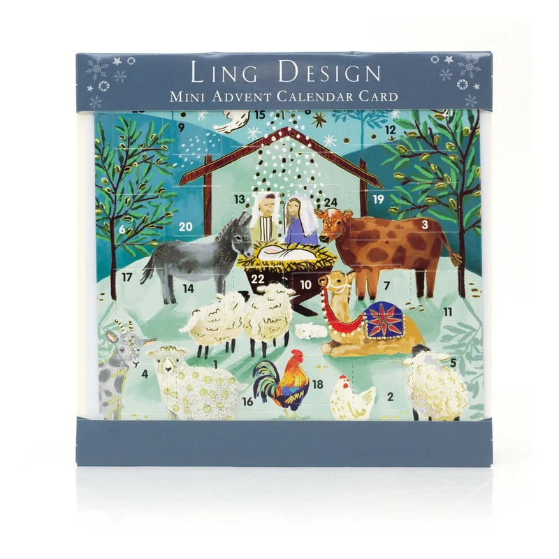The Nativity Christmas Advent Calendar Greetings Card | Door Advent Calendar