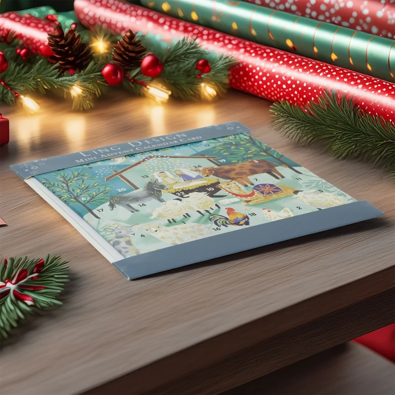 The Nativity Christmas Advent Calendar Greetings Card | Door Advent Calendar