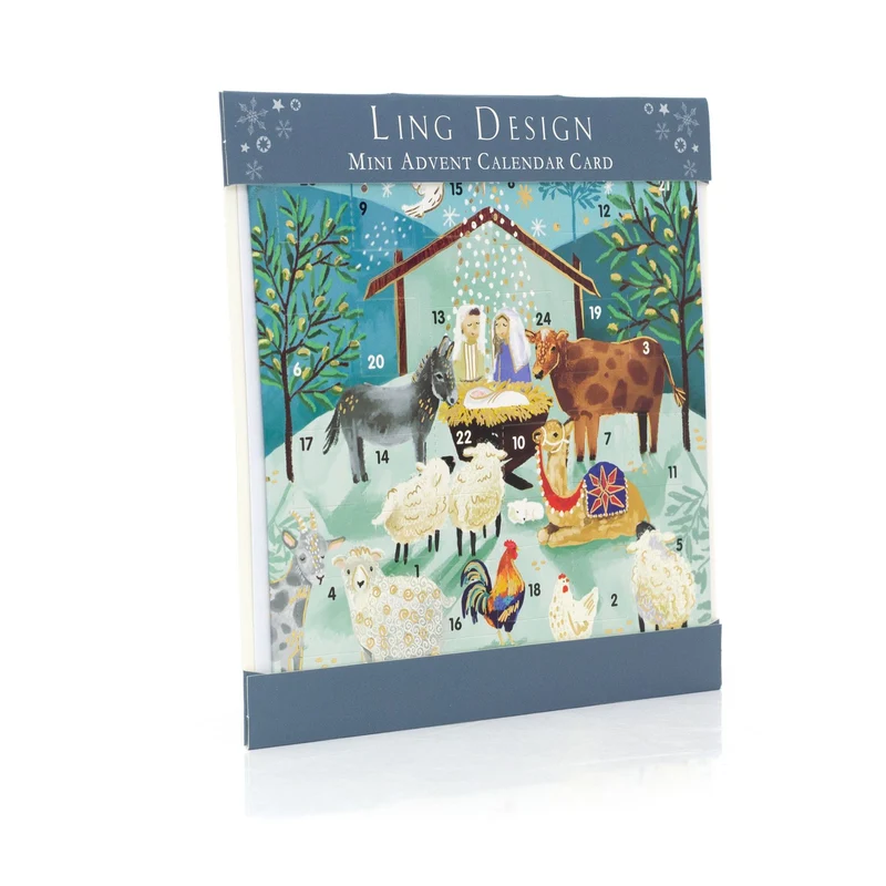 The Nativity Christmas Advent Calendar Greetings Card | Door Advent Calendar