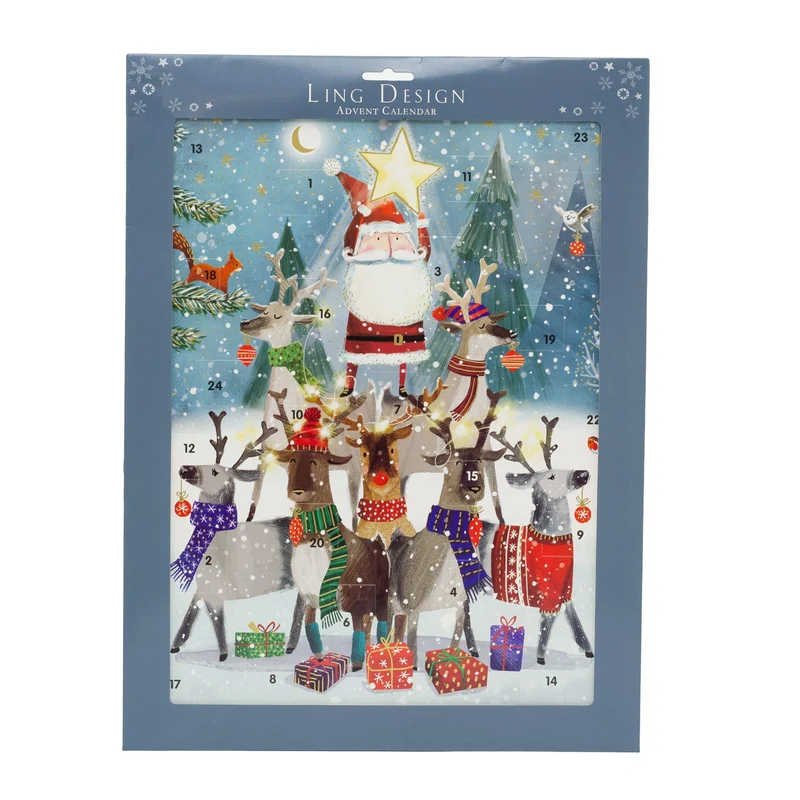 Santa's Helpers Christmas Advent Calendar | Reindeer Advent Calendar - 41cm