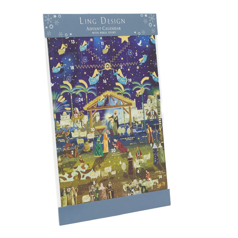 Nativity and Angels Christmas Advent Calendar | Religious Advent Calendar
