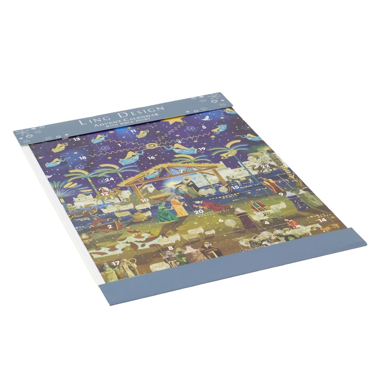 Nativity and Angels Christmas Advent Calendar | Religious Advent Calendar