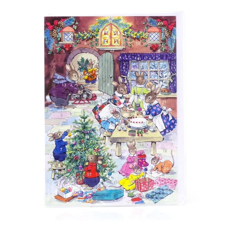 Christmas Eve Advent Calendar Greetings Card | Christmas Advent Calendar - A5
