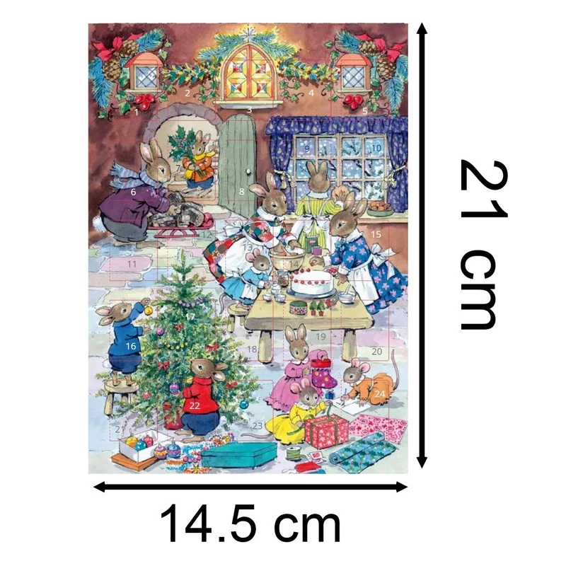 Christmas Eve Advent Calendar Greetings Card | Christmas Advent Calendar - A5