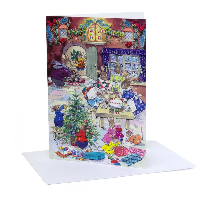 Christmas Eve Advent Calendar Greetings Card | Christmas Advent Calendar - A5