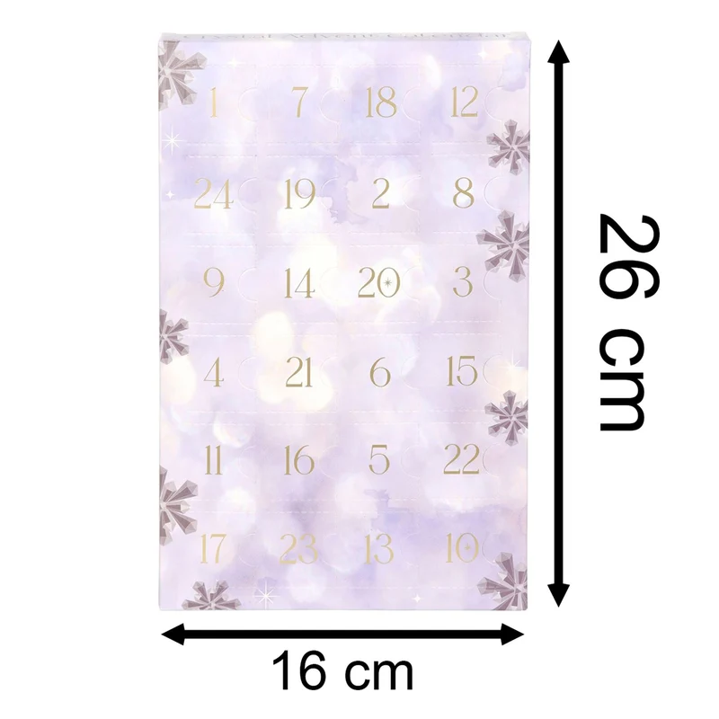 Crystal Advent Calendar with 24 Gemstones | Countdown to Christmas for Wellbeing