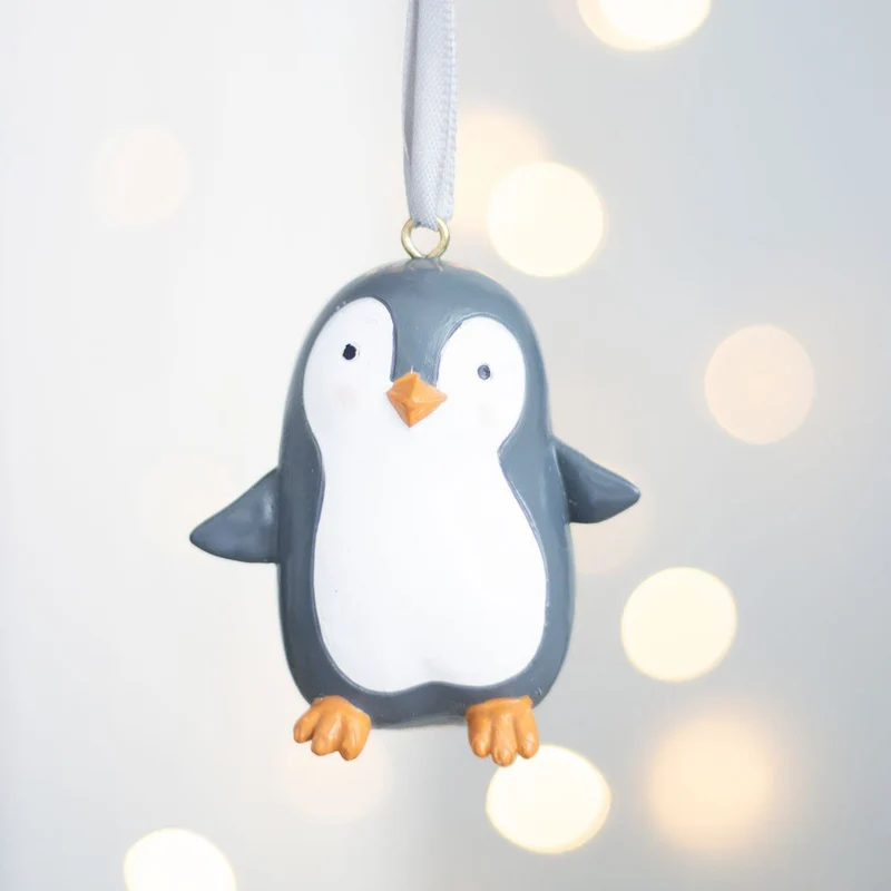 Baby Penguin Christmas Tree Bauble | Resin Penguin Christmas Tree Ornament