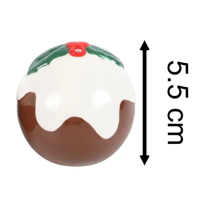 Christmas Pudding Salt & Pepper Shakers | Ceramic Christmas Salt & Pepper Pots