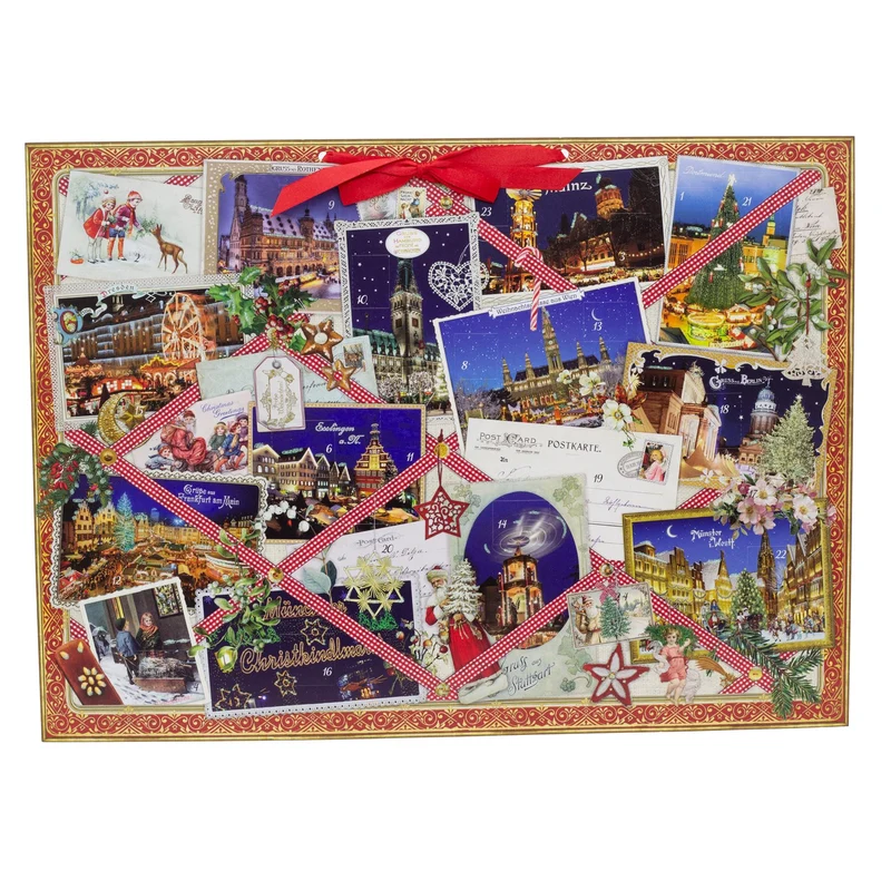 Postcards from Christmas Markets Advent Calendar | Large Advent Calendar 52x38cm