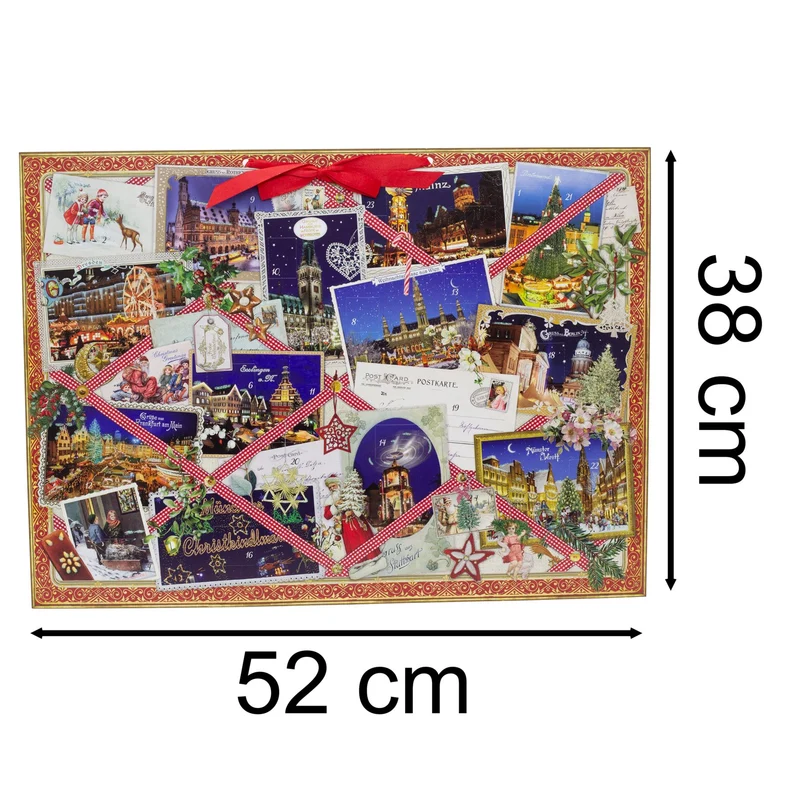 Postcards from Christmas Markets Advent Calendar | Large Advent Calendar 52x38cm