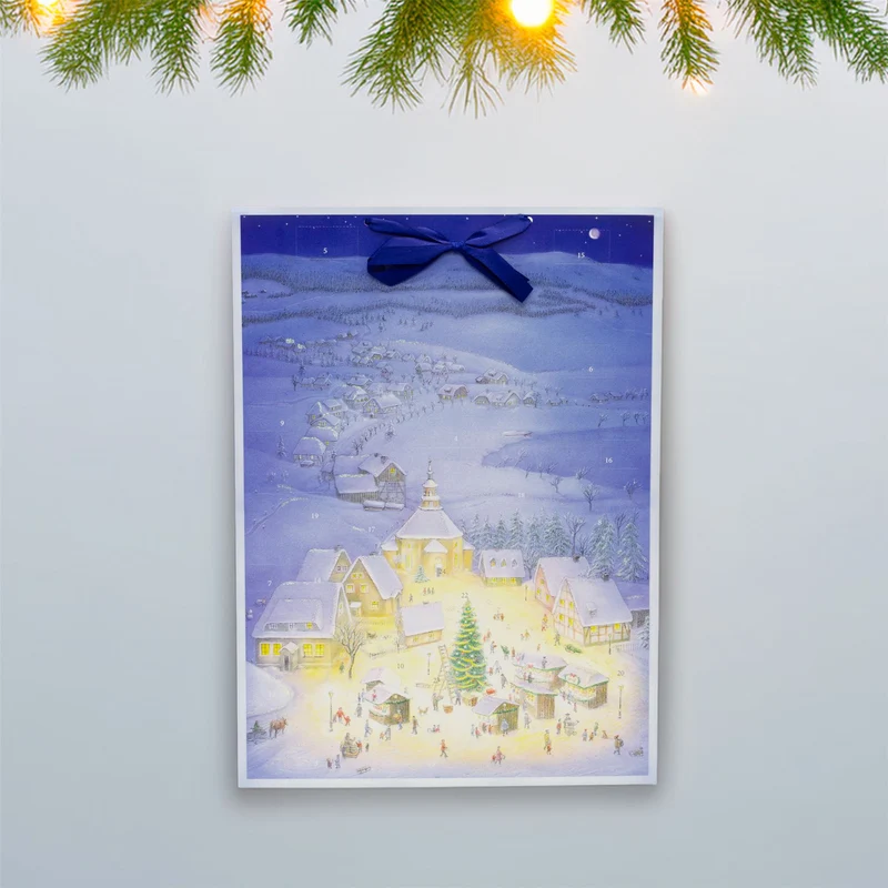 Glowing in the Snow Advent Calendar | Christmas Advent Calendar - 38x52cm