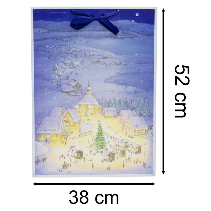 Glowing in the Snow Advent Calendar | Christmas Advent Calendar - 38x52cm
