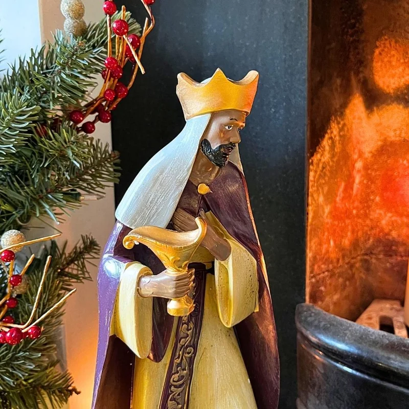 Deluxe Christmas Nativity Set - Extra Large Luxury Traditional Crib Scene With 10 Beautiful Detailed Figures