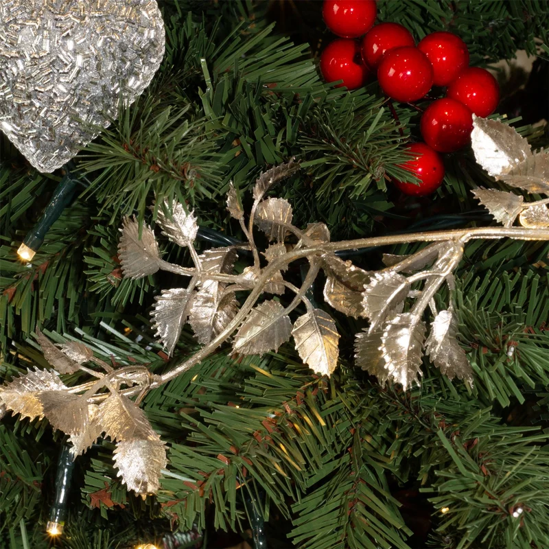Champagne Gold Leaf Christmas Garland | Artificial Foliage Garland Leaves -170cm