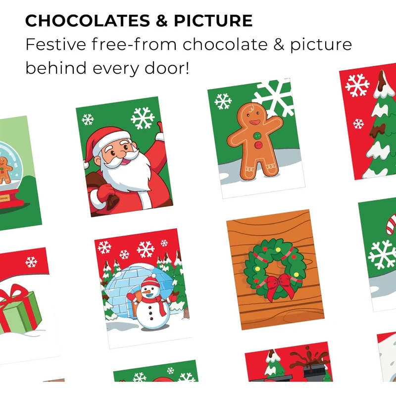 Moo Free Children's Dairy-Free Milk Chocolate Advent Calendar | Vegan & Gluten-Free 70g