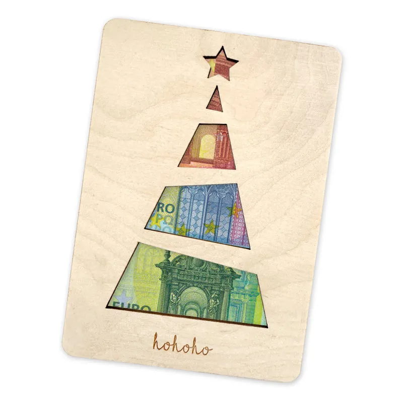 Geschenkkarte - Holz - Geldgeschenk Weihnachten - Christmas Tree