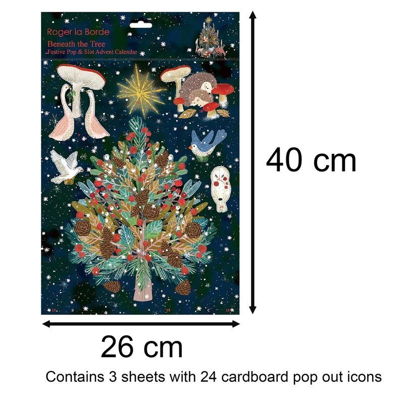 3D Pop & Slot Beneath the Tree Christmas Advent Calendar | Tree Advent Calendar