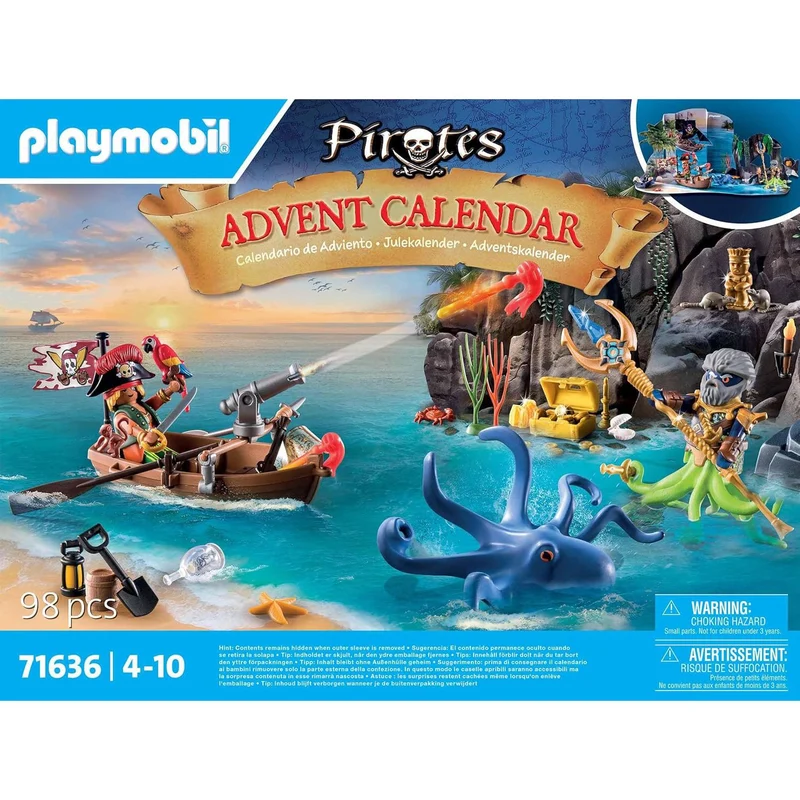 Playmobil Pirates - Children Pirate Toy Kids Christmas Advent Calendar