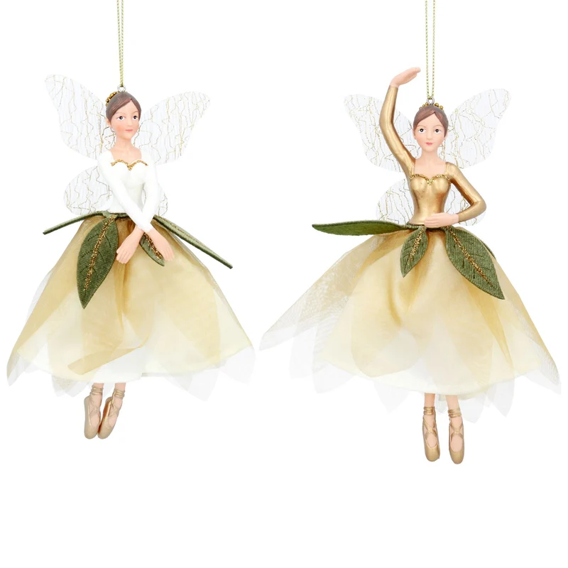 Flower Fairy Christmas Bauble | Woodland Fairy Christmas Tree Ornament - 16cm
