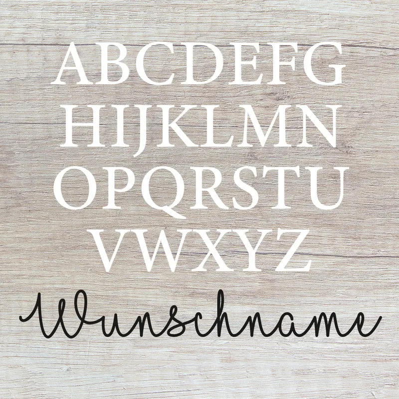 Nikolausstrumpf zum Befüllen Weihnachtssocke aus Jute personalisiert mit Name - Buchstaben Initialen