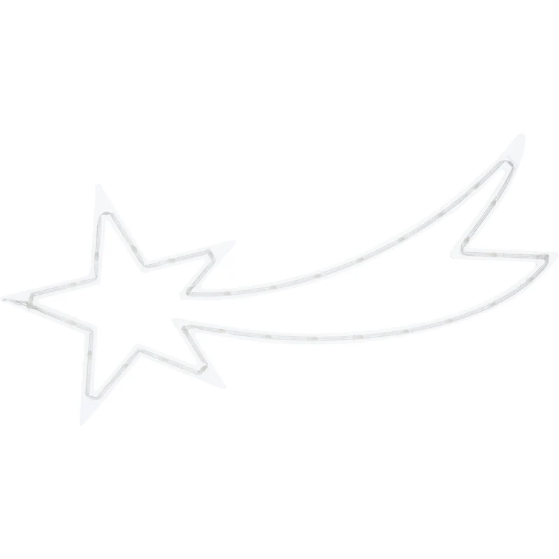 Shooting Star LED RGB Light | 35 LED Colour Changing Star Decoration - 25x60cm