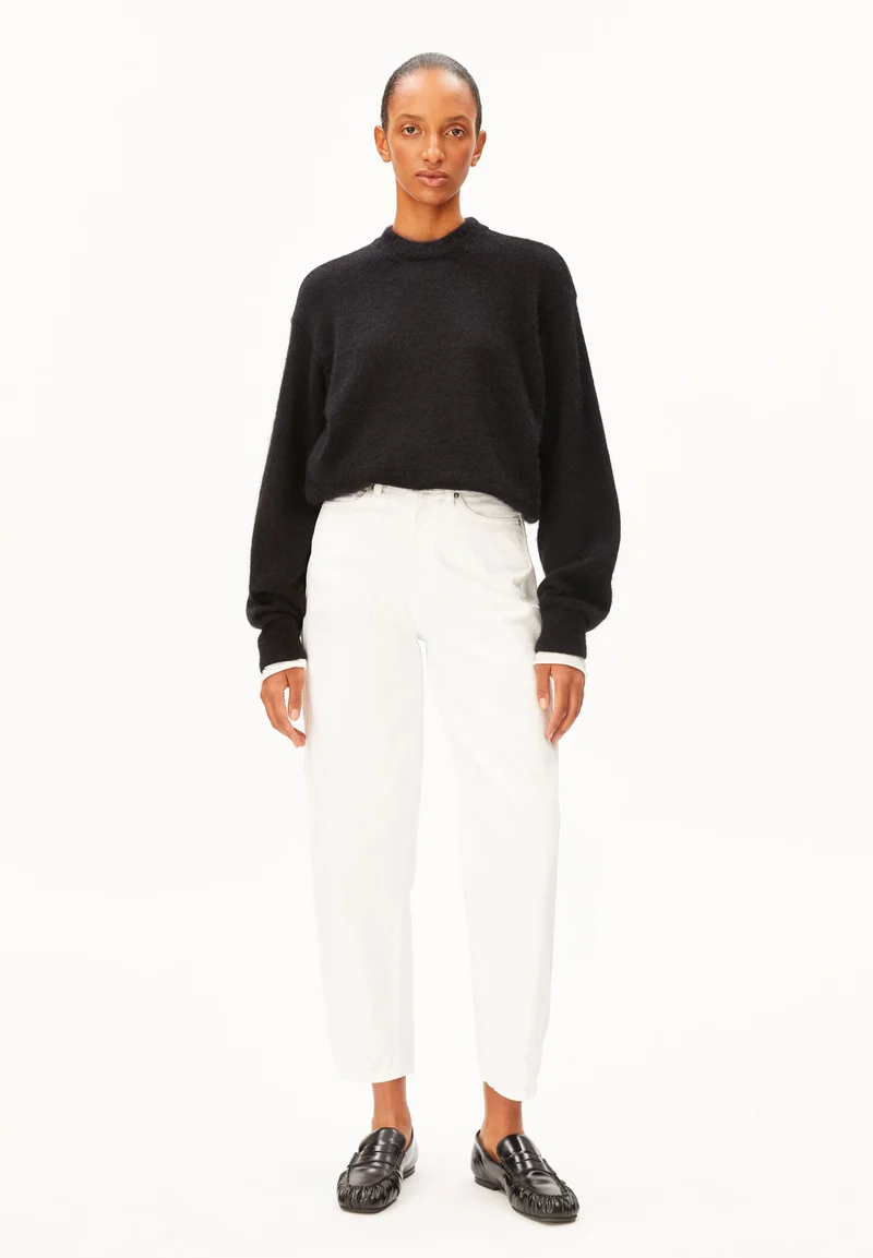 MOHAIR-MIX STRICKPULLOVER | black