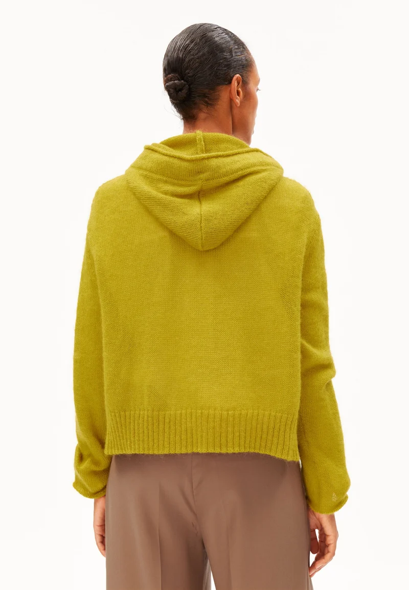 MOHAIR-MIX STRICK-HOODIE | mosslace