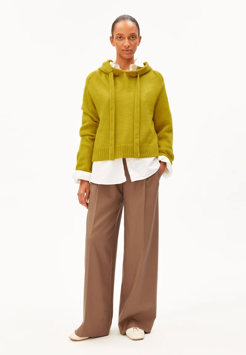 MOHAIR-MIX STRICK-HOODIE | mosslace