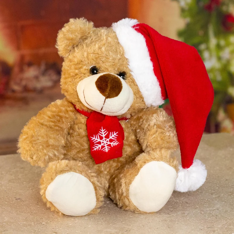 Soft Plush Bailey Christmas Teddy Bear Cuddly Toy 26cm