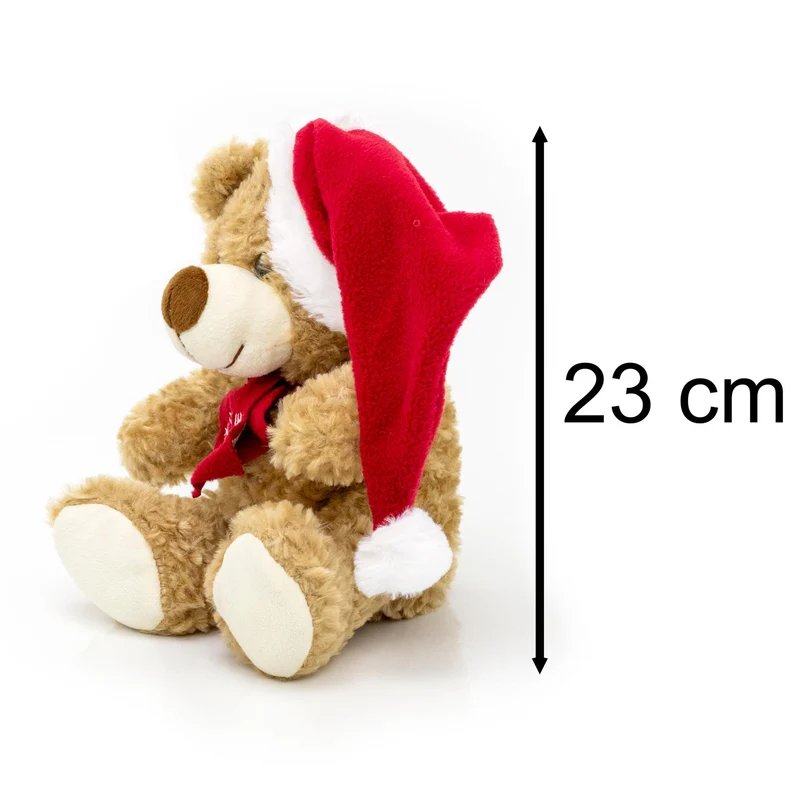 Soft Plush Bailey Christmas Teddy Bear Cuddly Toy 26cm