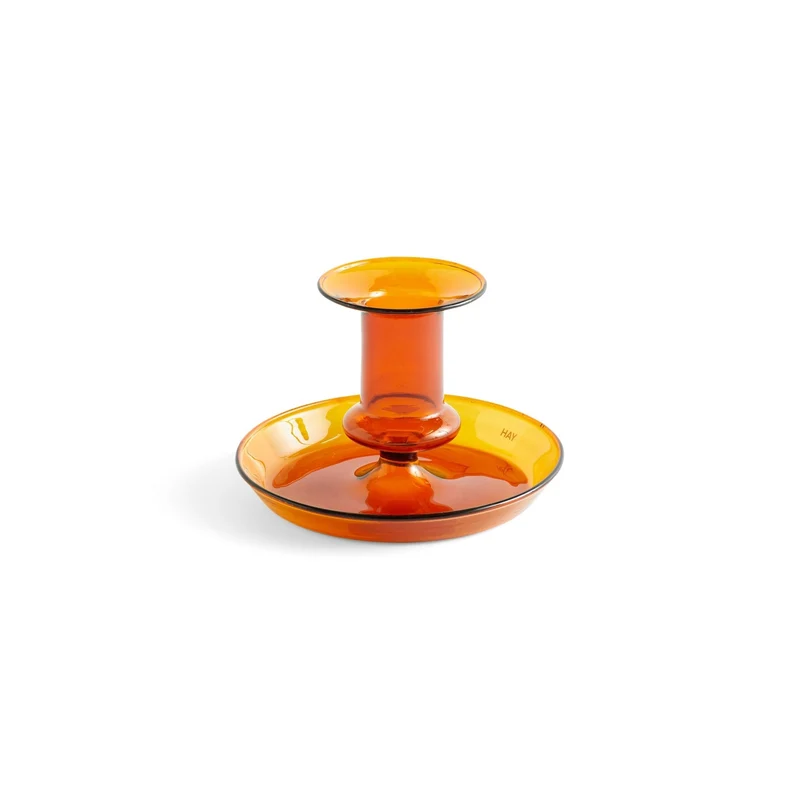 Kerzenhalter Flare Amber H 7,5 cm - HAY