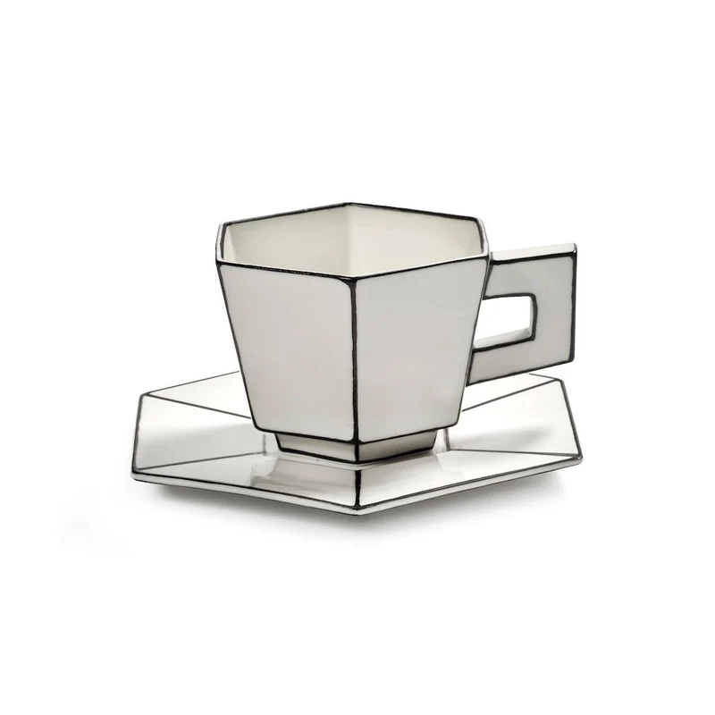 Cappuccinotasse mit Untersetzer Carte Blanche - Serax