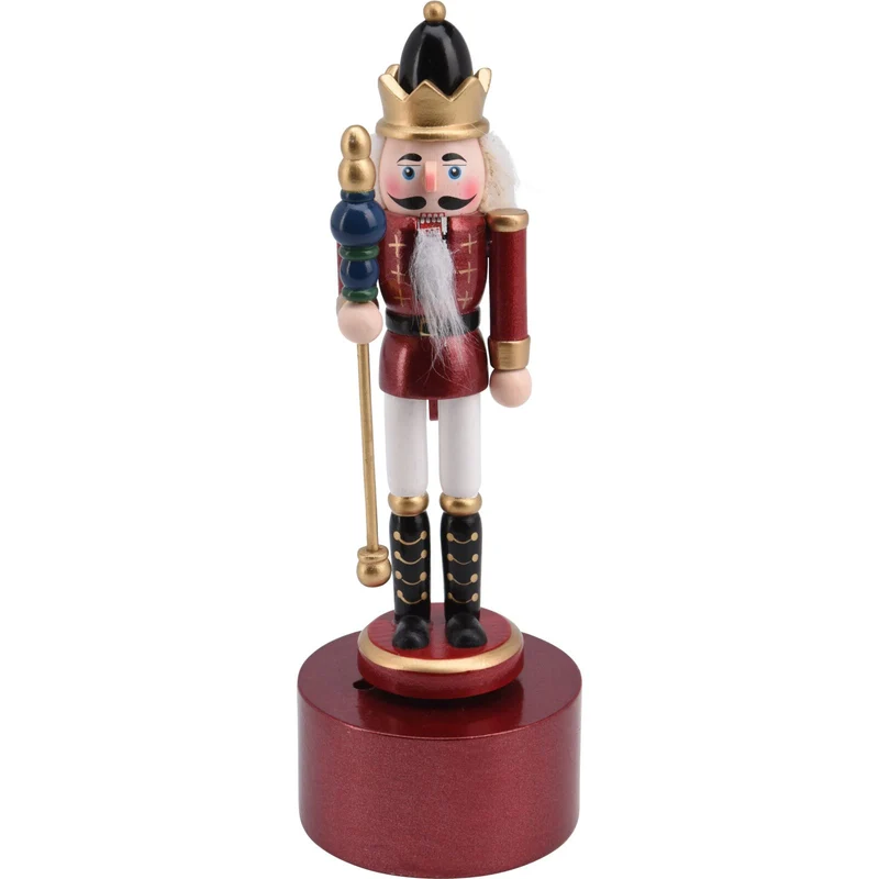 Musical Wooden Christmas Nutcracker Soldier | Nutcracker with Music Box - 24cm