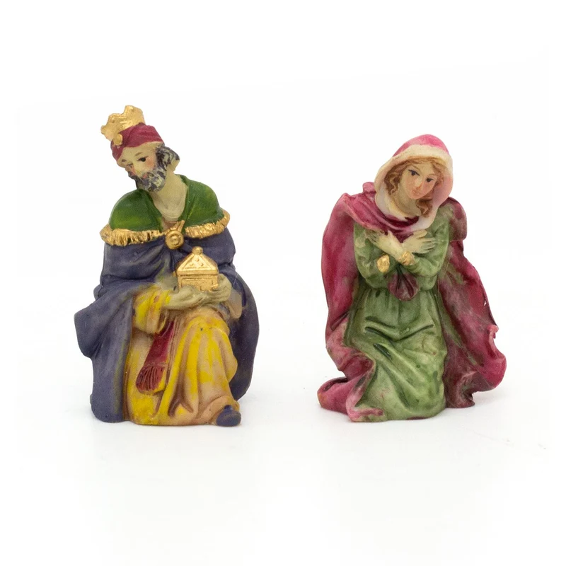 Traditional Christmas Nativity Scene With 11 Beautiful Detailed Figures | Resin Statues And Stable Manger Scene Crib Figurines | Christmas Nativity Set With Figures