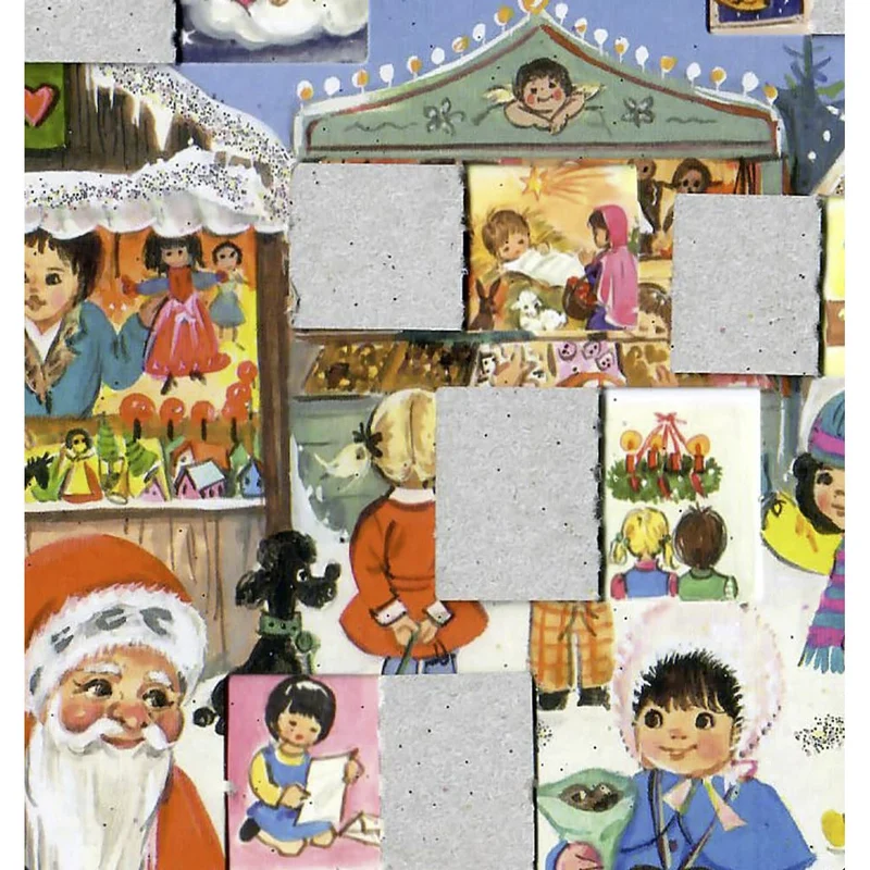 Santa at the Christmas Market Christmas Advent Calendar | Door Advent Calendar