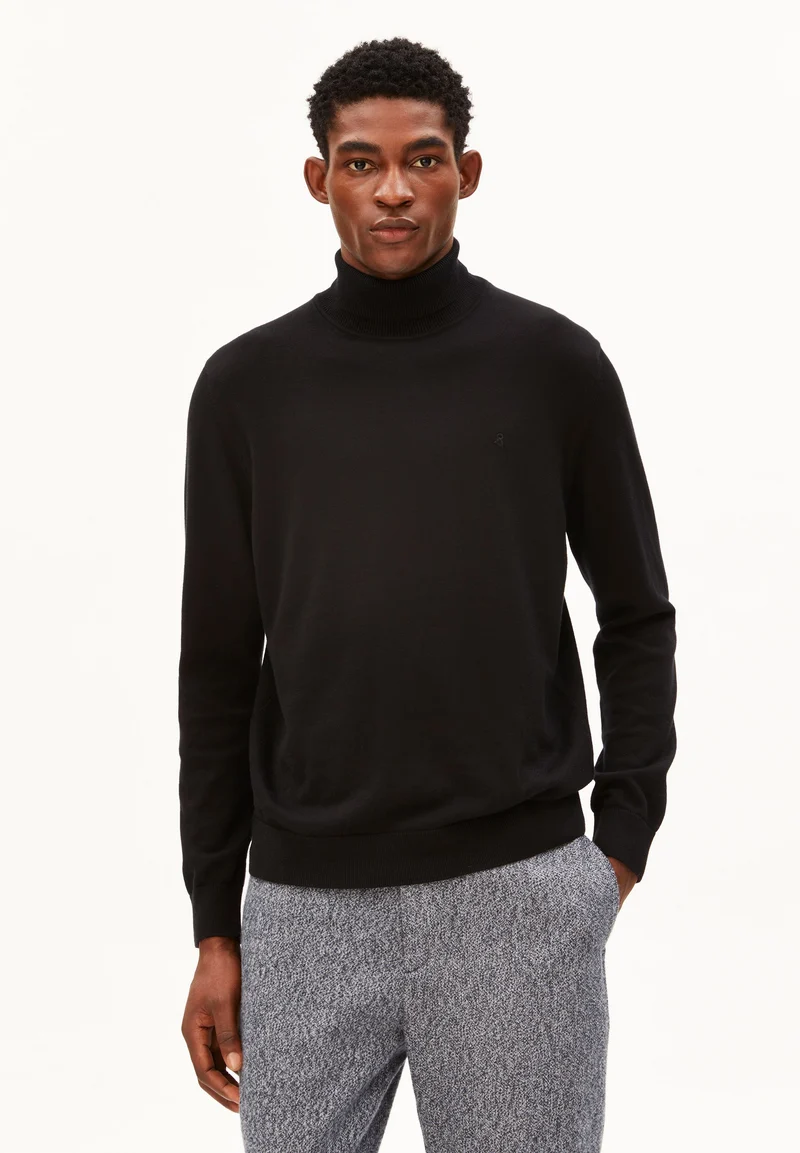 GAARDO STRICK-ROLLKRAGENPULLOVER | black